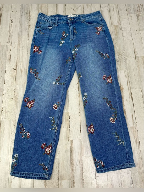 Cato Denim - Cato Collection Limited Edition Jeans Women's 12 (32x26) Blue Straight Floral